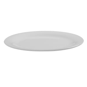 166-DPW10WH 10" Round Melamine Jane Plate - White
