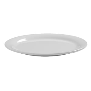 166-DPW9WH 9" Round Melamine Jane Plate - White