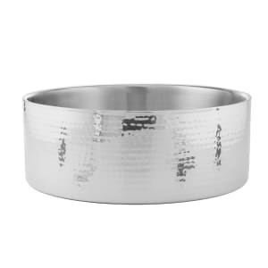 166-DWBH14 338 oz Round Bowl - Hammered, Stainless