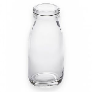 166-GMB6 6 oz Glass Milk Bottle - Clear