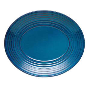 634-109761 Oval Canyonlands Platter - 12 1/8" x 10 1/8", Terracotta, Blue