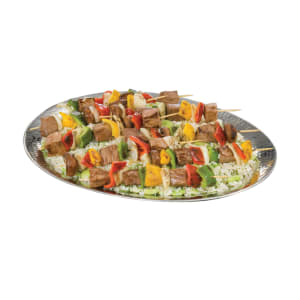 166-HMOV1418 14 1/2" Oval Bowl, Hammered, Stainless