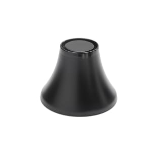 166-LFTB65 6 1/2" Round Pedestal - 4 7/8"H, Melamine, Black