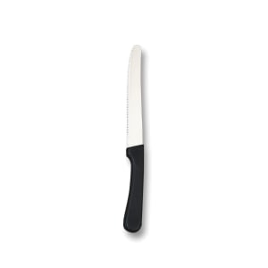 166-KNF2 9" Rounded Tip Steak Knife w/ Handle, Plastic/Black