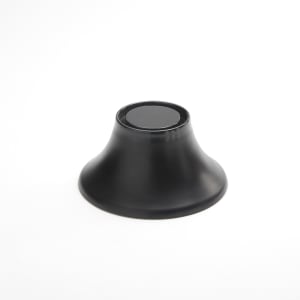 166-LFTB63 6 1/2" Round Pedestal - 3 1/4"H, Melamine, Black