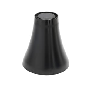 166-LFTB67 6 1/2" Round Pedestal - 7 1/8"H, Melamine, Black