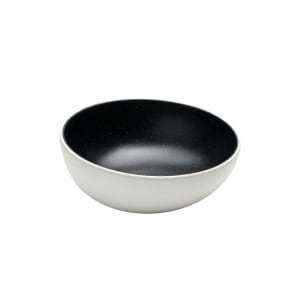 166-LFTBB8 40 oz Round Melamine Bowl, White w/ Black Speckles