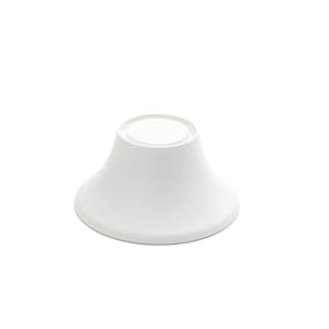 166-LFTW63 6 1/2" Round Pedestal - 3 1/4"H, Melamine, White