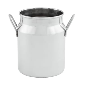 166-MICH10 3 1/8" Round Milk Can w/ 10 oz Capacity, Stainless