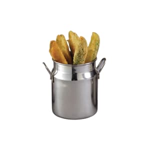166-MICH15 15 oz Milk Can with Handles - 18/8 ga Stainless