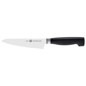 901-31093143 5 1/2" Prep Knife w/ Black Plastic Handle, High Carbon Stainless Steel