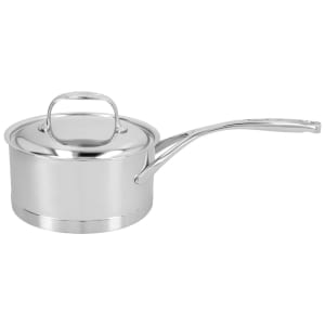 875-4141641516 1 3/5 qt Stainless Steel Saucepan w/ Solid Metal Handle