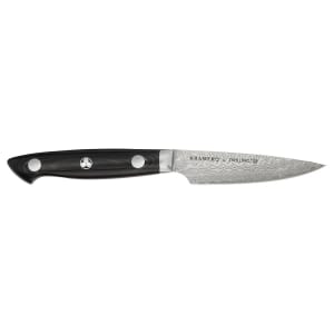 901-34890103 3 1/2" Paring Knife w/ Black Linen Micarta Handle, Carbide Stainless Steel
