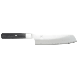 902-33952173 6 1/2" Nakiri Knife w/ Brown Pakkawood Handle, Carbide Stainless Steel