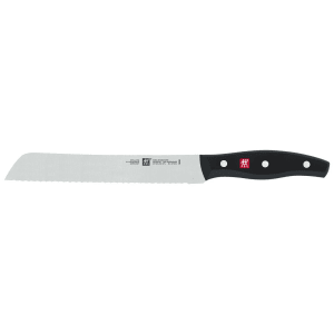 901-30726203 8" Bread Knife w/ Black Plastic Handle, High Carbon Stainless Steel