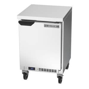 Beverage-Air UCR20HC Double Stacked 20 Shallow Depth Undercounter  Refrigerator with 6 Casters