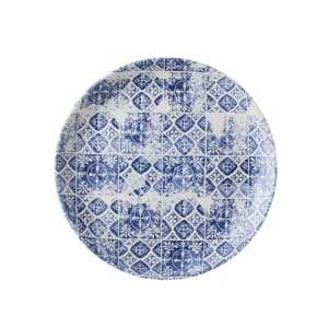 450-FP171 11 1/4" Round Maker's Plate - Ceramic, Porto Blue