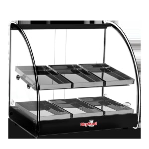 248-FWD218BL Countertop Heated Display Case - (2) Shelves, 120v