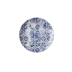450-FP174 6 1/2" Round Maker's Plate - Ceramic, Porto Blue