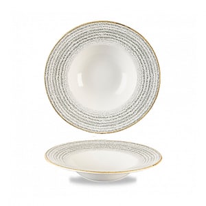 893-SPSGVWBM1 10 oz Round Studio Prints® Wide Rim Bowl - Ceramic, Stone Gray