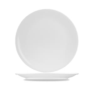 893-ZCAPMC311 12 1/4" Round Art de Cuisine® Coupe Plate - Porcelain, White