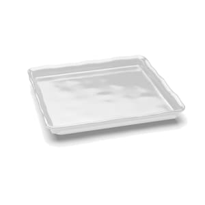 701-M1314NW Rectangular Serving Tray - 14"L x 13"W, Melamine, White