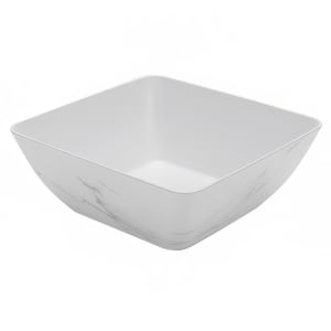 166-MWMSQ11 232 oz Square Melamine Bowl, White Marble