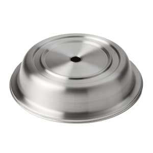 166-PC1062E 11" Round Plate Cover - 2"H, Stainless Steel w/ Satin Finish