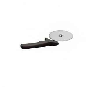 166-PPC4 4" Pizza Cutter w/ Black Plastic Handle, Stainless Steel