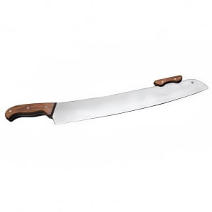 166-PWK19 18" Pizza Knife w/ Wood Handles, Stainless Steel