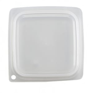 144-SFC1FPPP190 CamSquare® Cover for 1/2 & 1 qt Containers, Polyethylene, Translucent 