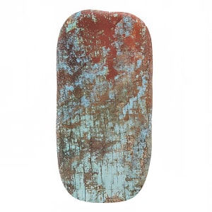 166-RM210 Oblong Serving Board - 21 1/4" x 10 5/8", Melamine, Reclaimed Wood