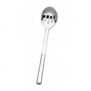 166-SLP121 12" Slotted Spoon w/ Hollow Handle, Mirror/Stainless