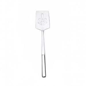166-SPT14 14" Perforated Turner w/ Hollow Handle & Finger Grip Design, Mirror/Stainless