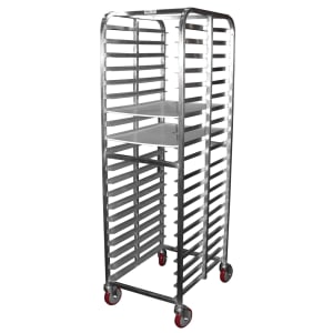 145-AL1820BXB 21"W 20 Sheet Pan Rack w/ 3" Bottom Load Slides