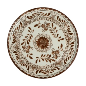 706-A105P802 9" Round Plate - China, Talavera Brown