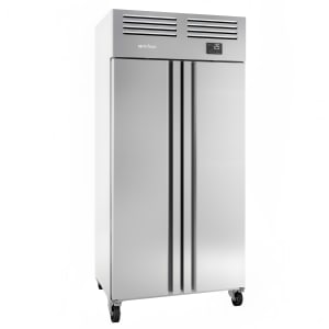 746-IRRAGN602MX 38 3/8" Two Section Commercial Refrigerator Freezer - Solid Doors, Top Compr...