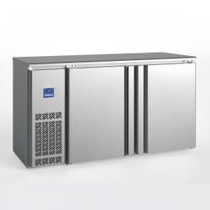 746-IMDERV60IISD 60 3/4" Bar Refrigerator - 2 Swinging Solid Doors, Stainless, 115v