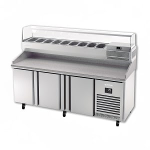 746-IRTMPG1980COMBO 78" Pizza Prep Table w/ Refrigerated Base, 115v