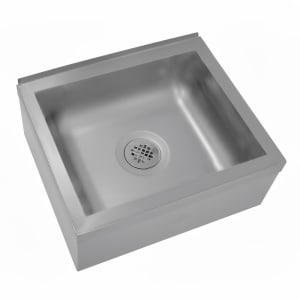 009-9OP28 Floor Mount Mop Sink w/ 6"D Bowl, Tile Edge