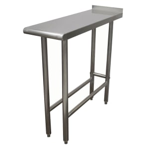 009-TFMS150X Equipment Filler Table - Open Base, Rear Turn Up, 15x30