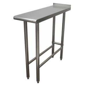 009-TFMS152X Equipment Filler Table - Open Base, Rear Turn Up, 15x24