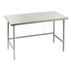 009-TAG243 36" 16 ga Work Table w/ 430 Series Stainless Flat Top