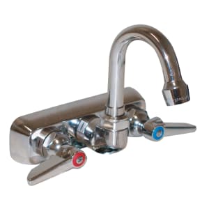 009-K69 Splash Mount Faucet - 3" Gooseneck Spout, 4" Centers, Lead Free