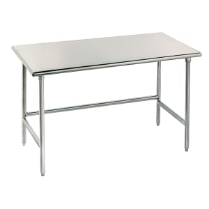 009-TGLG242 24" 14 ga Work Table w/ 304 Series Stainless Flat Top