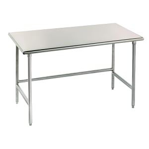 009-TGLG302 24" 14 ga Work Table w/ 304 Series Stainless Flat Top