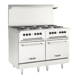 207-EV48SS8FP2083 48" EV Series Electric Range w/ (8) French Hot Plates, 208v/1ph/3ph