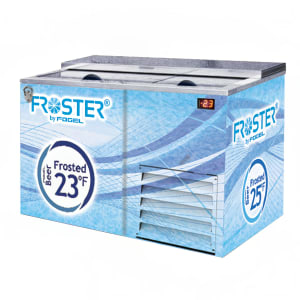 138-FROSTERB50HCB 51 1/4" Forced Air Bottle Cooler - Holds (336) 12 oz Bottles, Black, 115v