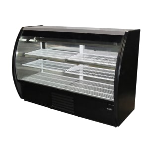 138-MIRAGE6DCHCB 72" Full Service Bakery Display Case w/ Curved Glass - (3) Levels, 115v