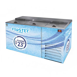 138-FROSTERB65HCB 66 1/4" Forced Air Bottle Cooler - Holds (480) 12 oz Bottles, Black, 115v